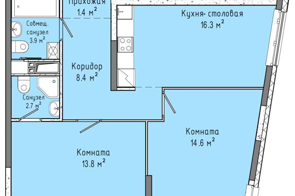 квартира г Ижевск р-н Индустриальный городской округ Ижевск, Индустриальный район фото 1