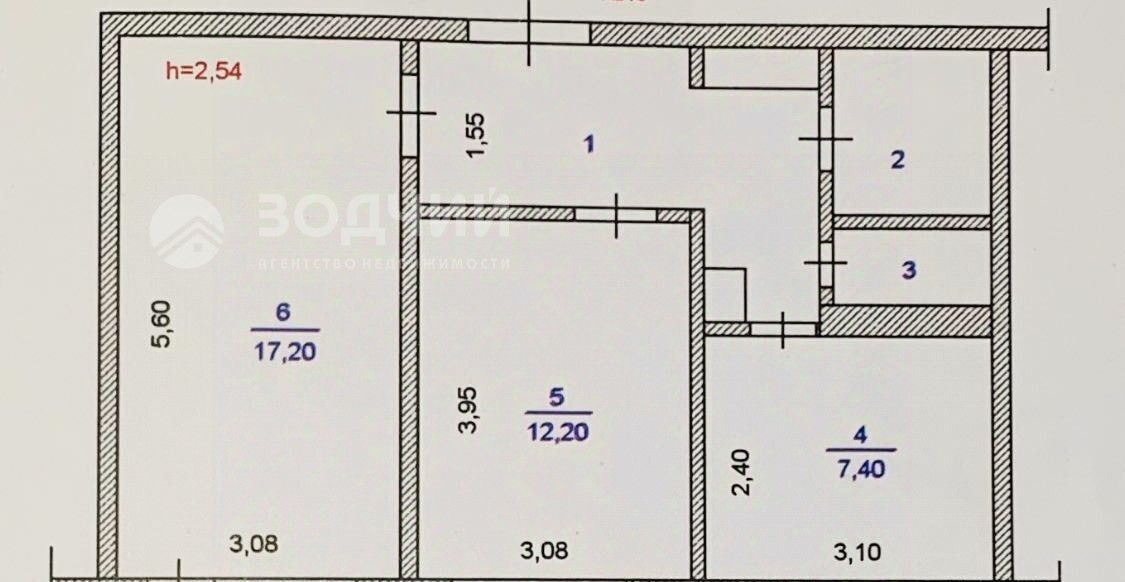 квартира г Чебоксары р-н Ленинский б-р Эгерский 57 фото 2