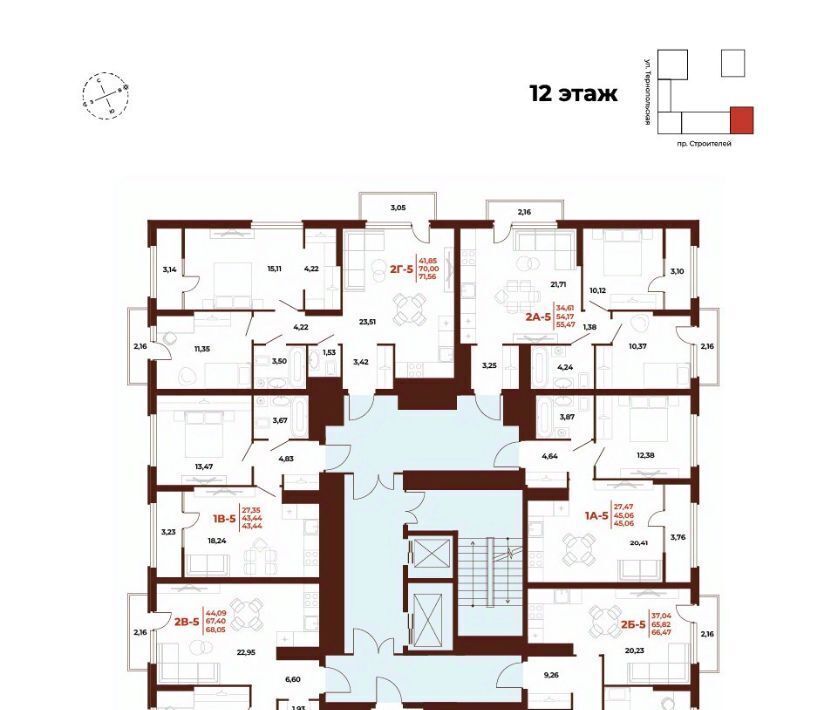 квартира г Пенза р-н Октябрьский пр-кт Строителей 21а фото 2