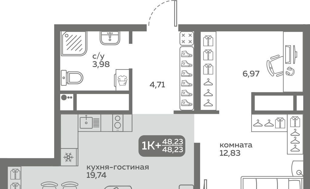 квартира г Тюмень р-н Калининский ул Вадима Бованенко 10 фото 1