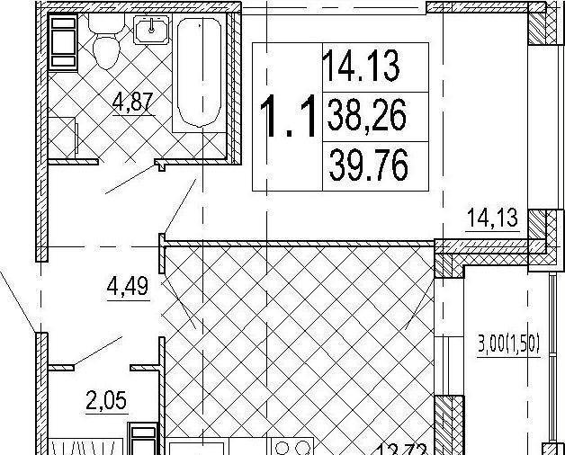 квартира г Санкт-Петербург метро Крестовский Остров пр-кт Петровский 22к/2 округ Петровский фото 11