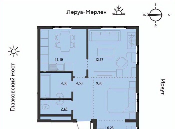 квартира г Иркутск р-н Свердловский ул Набережная Иркута 23 Затон кв-л фото 1