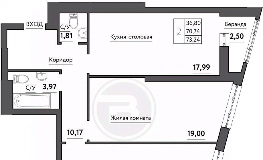 квартира г Самара Безымянка ЖК Времена года 13-й мкр фото 9