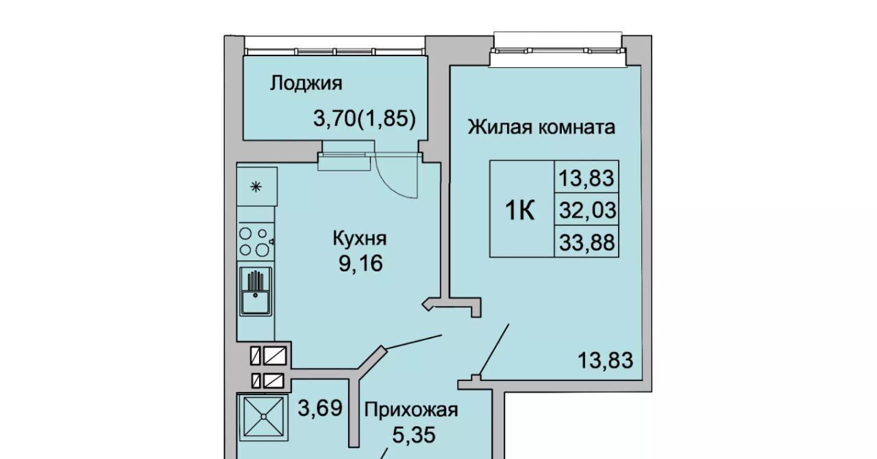 квартира г Батайск ул Булгакова 11 фото 1