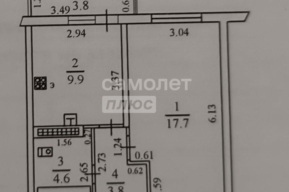 квартира г Новороссийск р-н Приморский ш Анапское 53к/2 городской округ Новороссийск фото 9