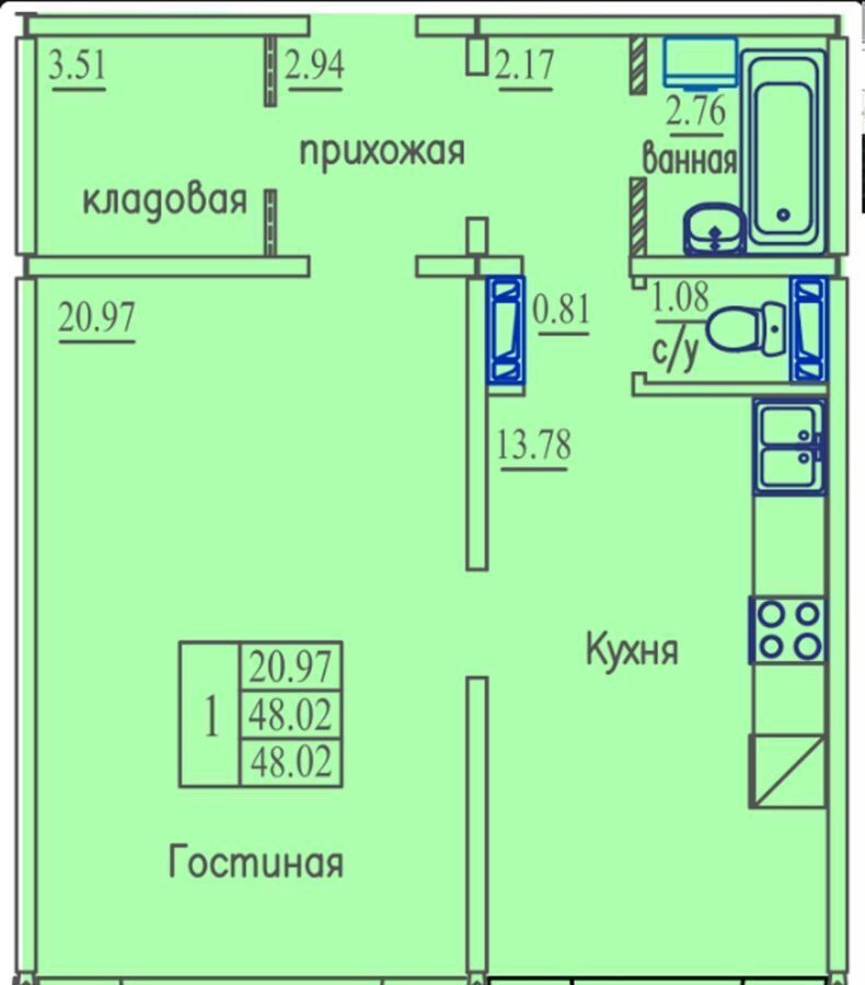 квартира г Новосибирск р-н Октябрьский Золотая Нива Плющихинский ул. Плющихинская/В. Высоцкого, Мкр. Плющихинский фото 1