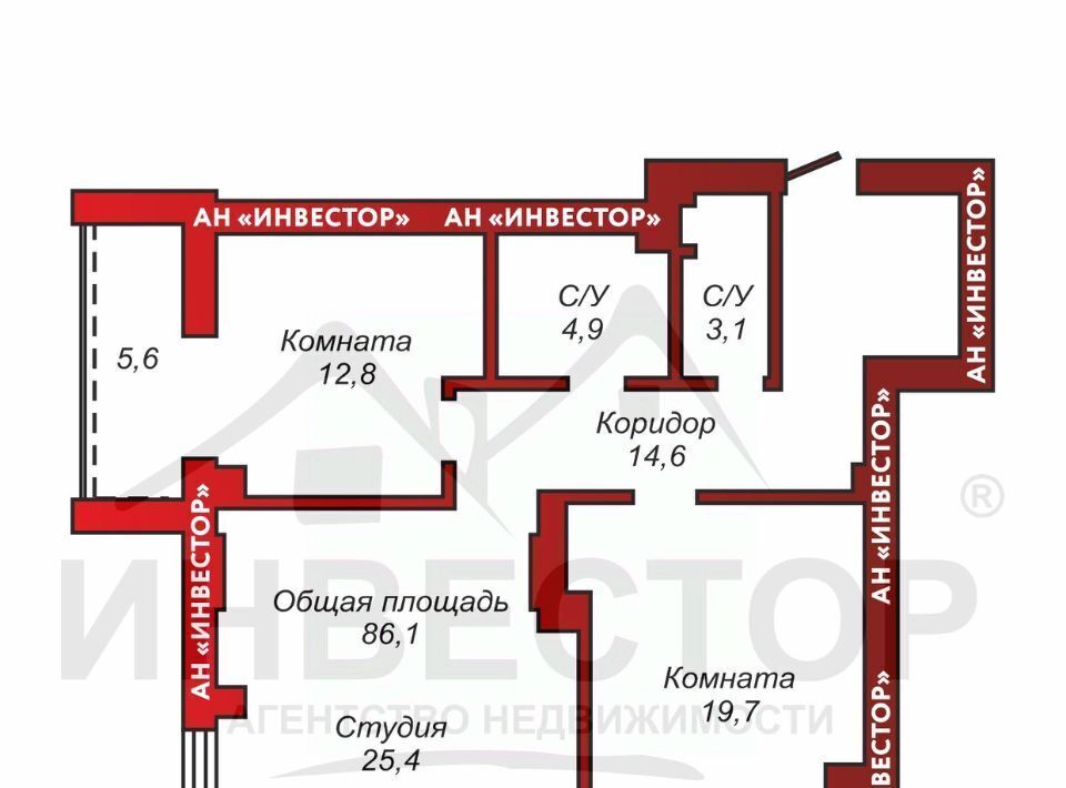 квартира г Челябинск р-н Центральный ул Академика Макеева 30 фото 2