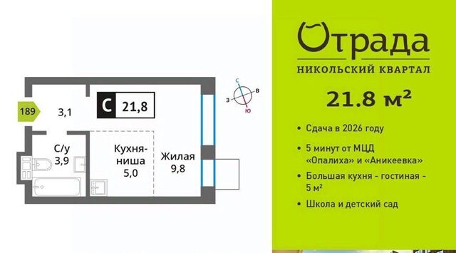 мкр Опалиха Никольский Квартал Отрада жилой комплекс, Аникеевка фото