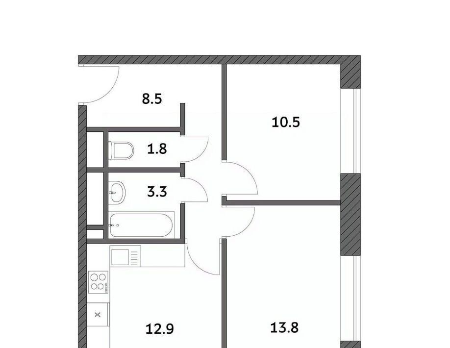 квартира г Москва п Внуковское ЖК «Городские истории» метро Рассказовка фото 1