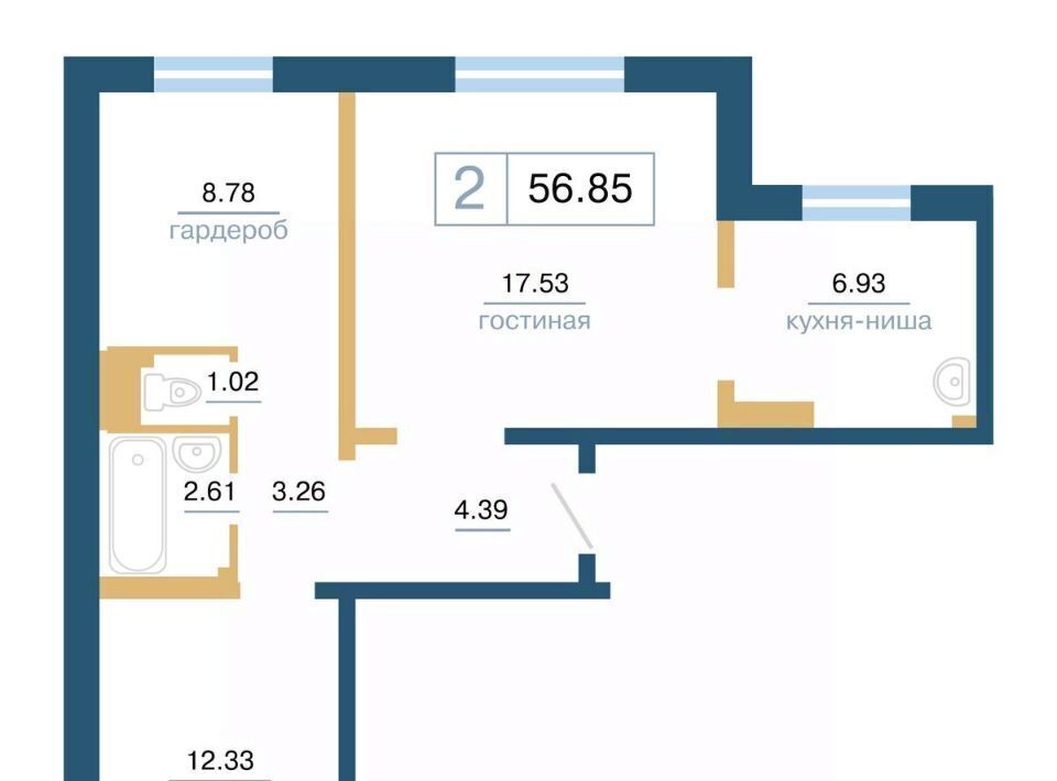 квартира г Красноярск р-н Советский ул Светлова 42 фото 1
