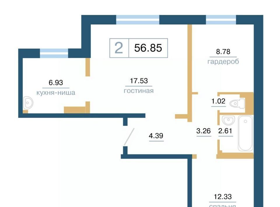квартира г Красноярск р-н Советский ул Светлова 42 фото 1