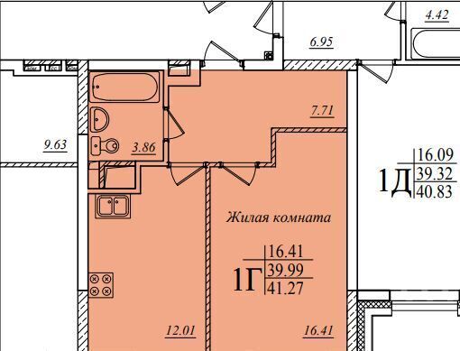квартира г Казань ул Мансура Хасанова 13 Аметьево фото 1