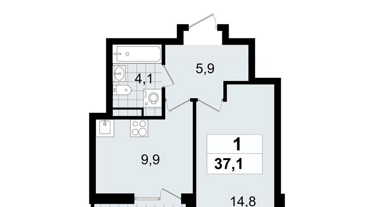 квартира р-н Всеволожский г Всеволожск Южный Улица Дыбенко, 3. 3 фото 1