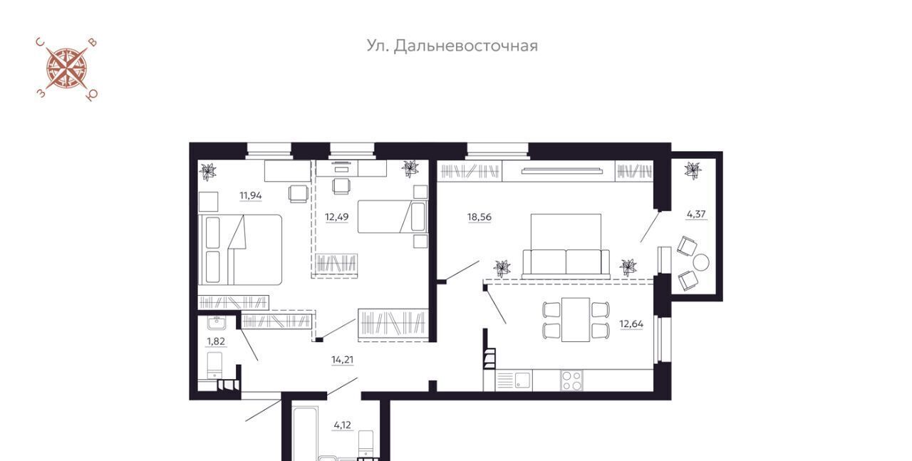 квартира г Иркутск р-н Октябрьский наб. Верхняя фото 1