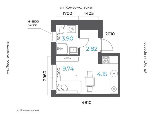 р-н Октябрьский микрорайон Глумилино-2 фото