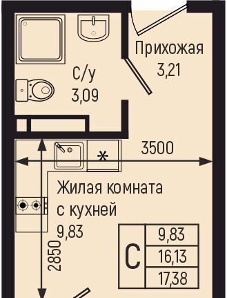 квартира р-н Туапсинский с Небуг ЖК «Botanica Hills» Небугское сельское поселение, квартал Спортивный фото 1