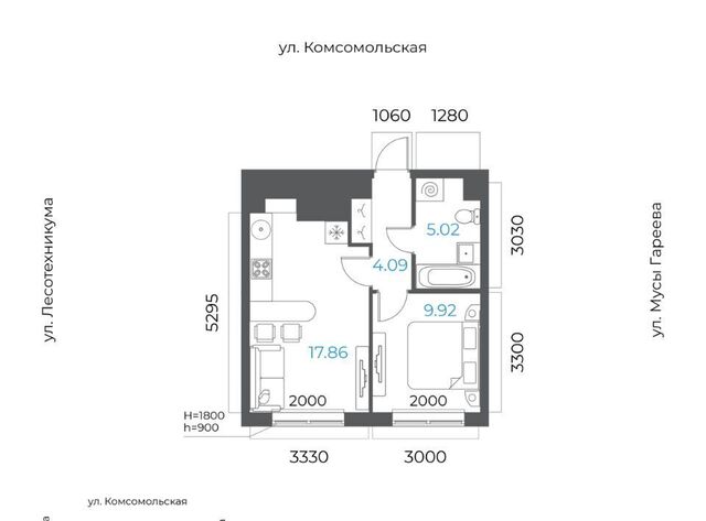 р-н Октябрьский микрорайон Глумилино-2 8-е Небо жилой комплекс фото
