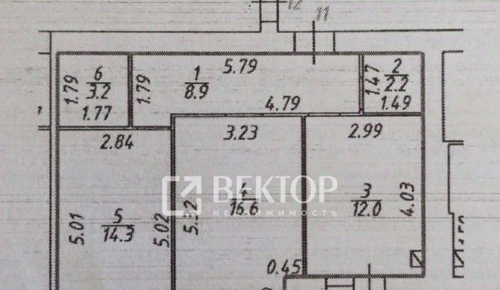квартира г Кострома ул Профсоюзная 6б фото 27