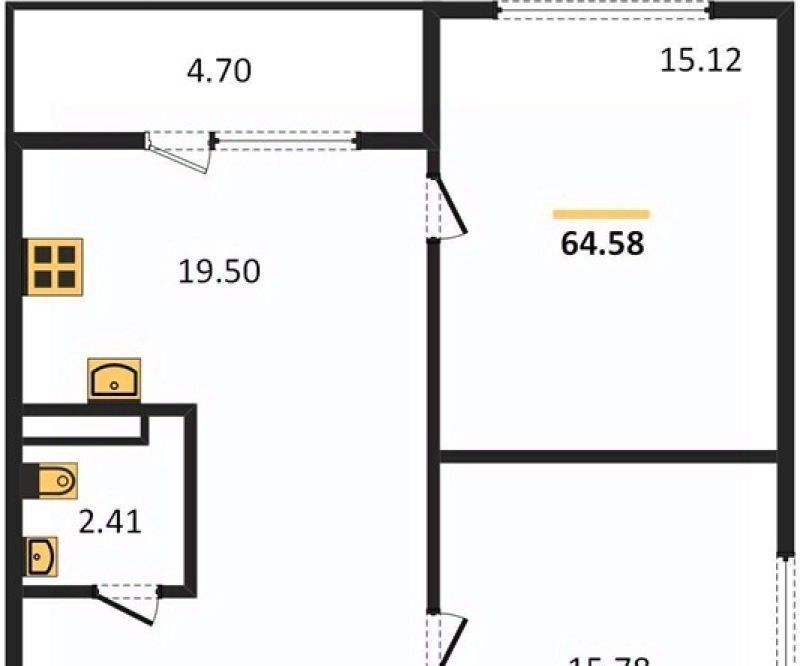 квартира г Калининград р-н Ленинградский ул Земельная 30 фото 5