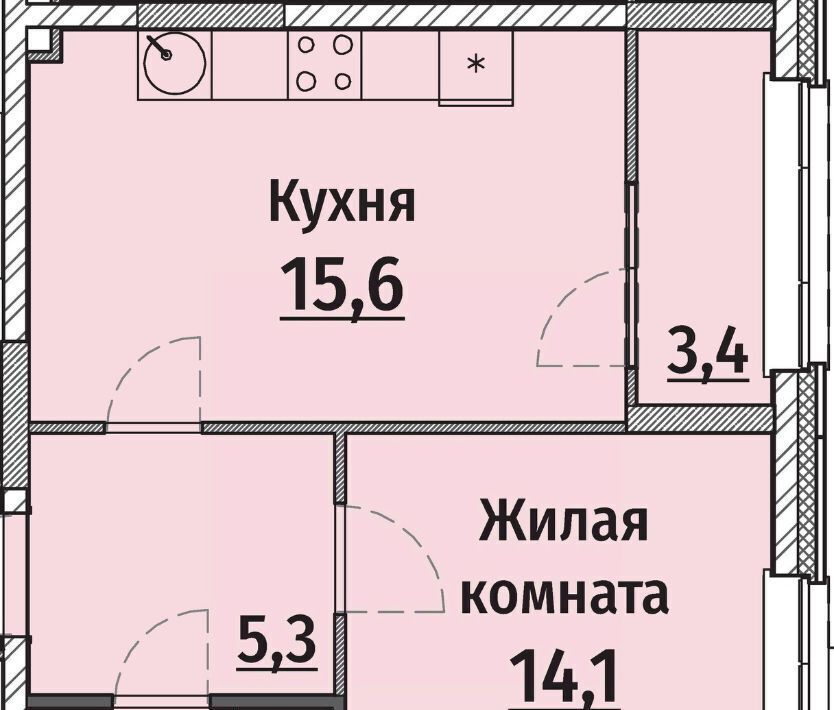 квартира г Чебоксары р-н Калининский ул Энергетиков поз 6 фото 1