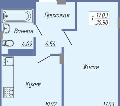 квартира г Чебоксары р-н Калининский жилой район «Новый город» ул. Поэта Георгия Андреевича Ефимова, 3 фото 1
