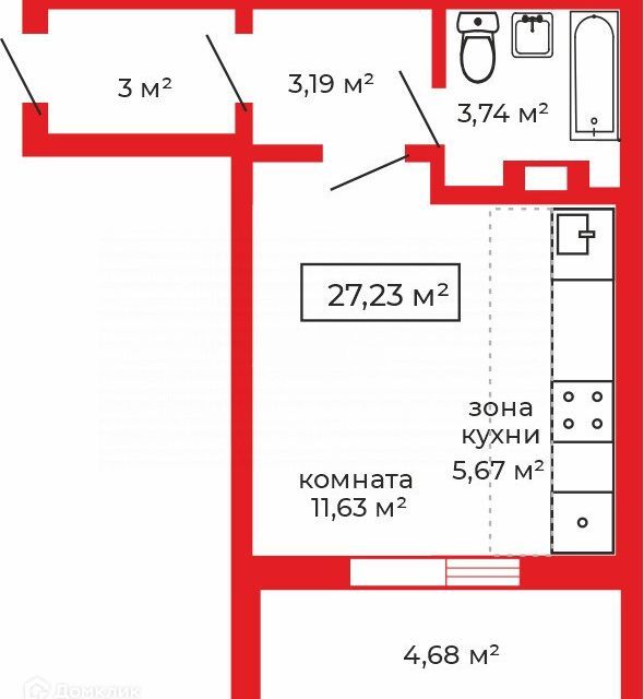 квартира г Челябинск р-н Курчатовский Парковый ул Маршала Чуйкова 32 городской округ Челябинск фото 1