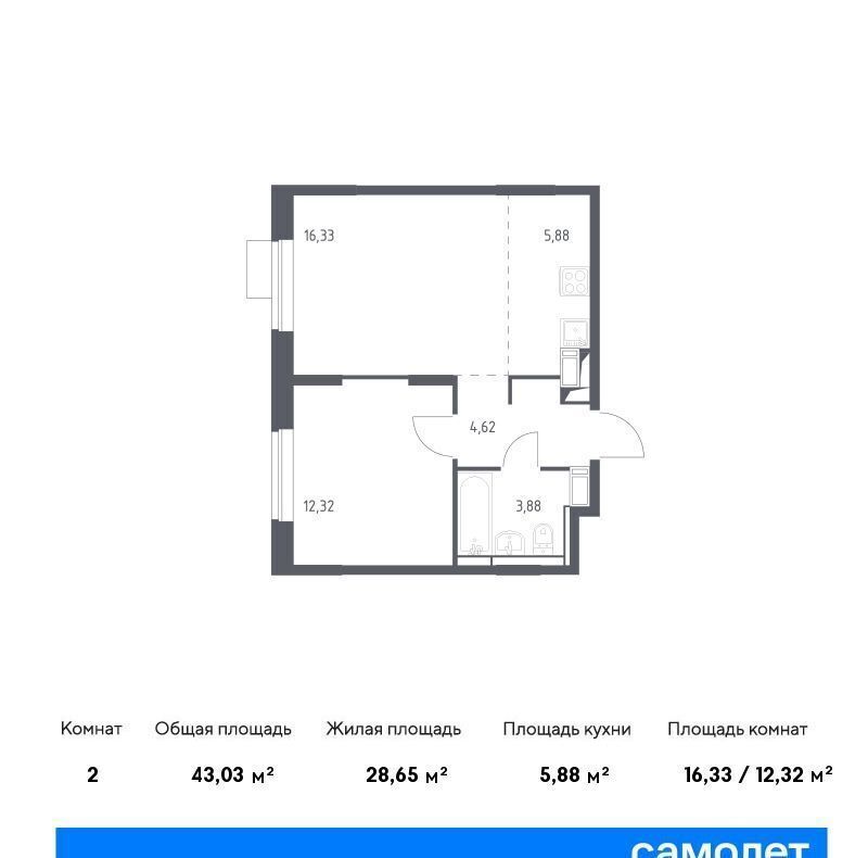 квартира г Химки ЖК Пятницкие Луга к 2/1, Красногорск, деревня Юрлово фото 1