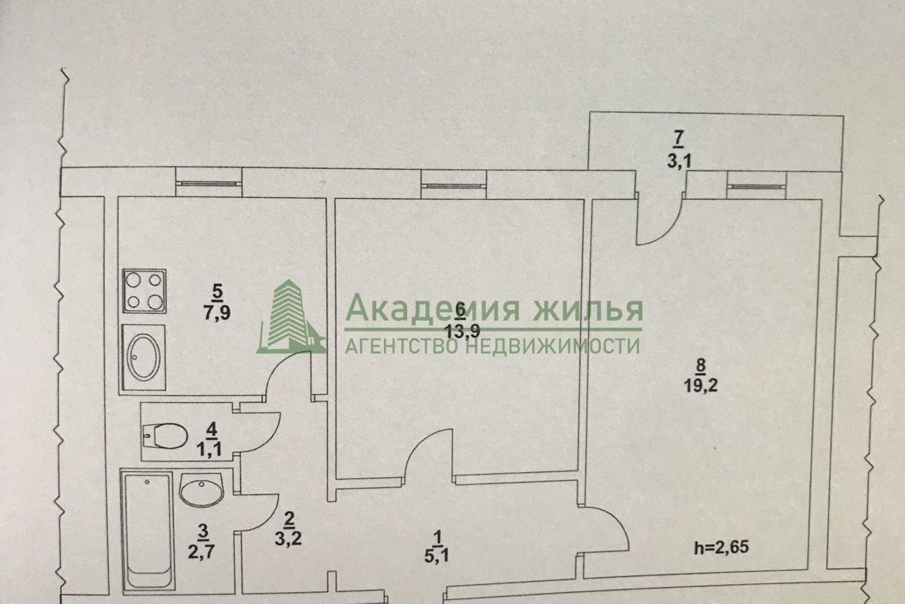 квартира г Саратов р-н Ленинский ул 3-я Степная 8б фото 15