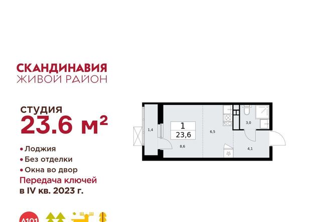 п Сосенское ЖК Скандинавия 2/1 37. фото