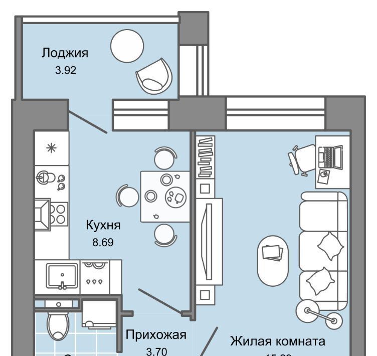 квартира г Киров р-н Ленинский Знак жилой комплекс фото 1