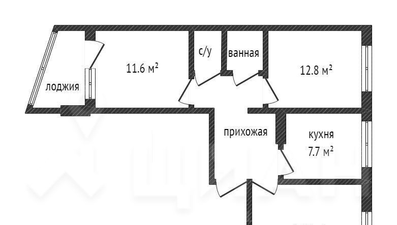 квартира г Сосногорск мкр 6-й 15 муниципальное образование фото 2