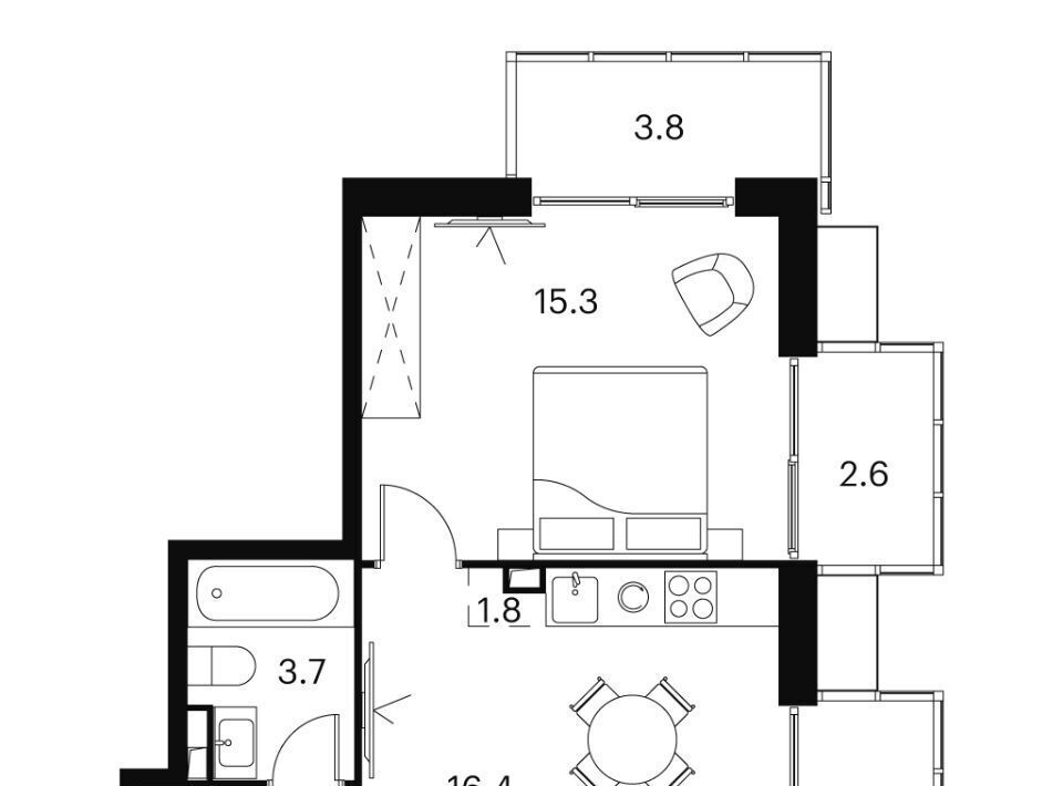 квартира г Москва метро Владыкино проезд Сигнальный 12 фото 1