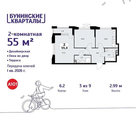 ЖК Бунинские Кварталы 6/2 метро Бунинская аллея метро Коммунарка ТиНАО фото