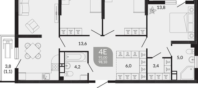 р-н Центральный ул Куникова 55к/1 фото