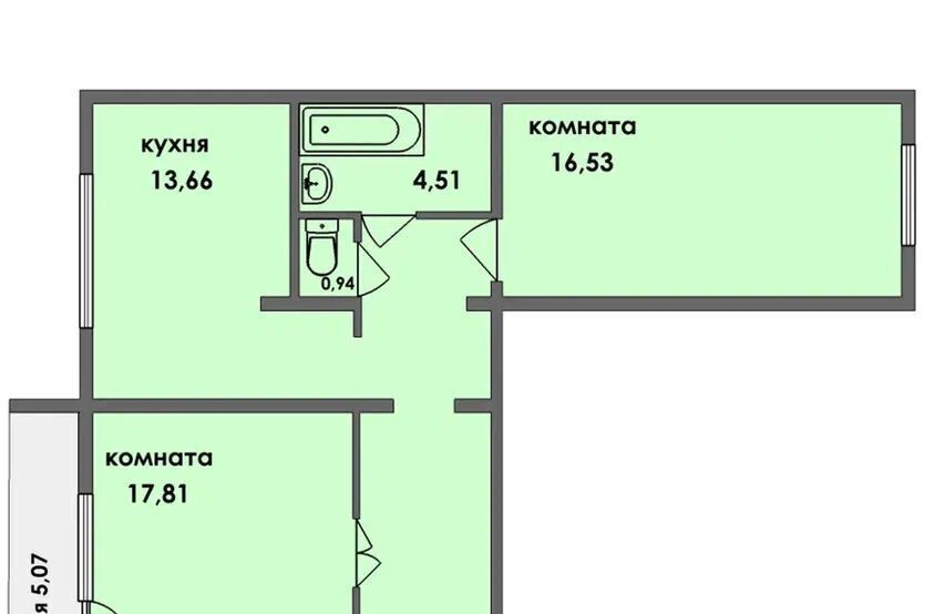 квартира г Челябинск р-н Курчатовский ул Молодогвардейцев 10б фото 16