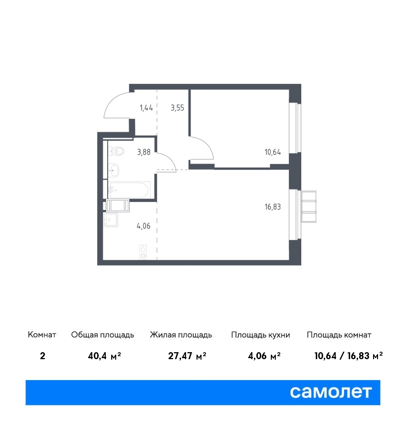 квартира г Москва метро Щербинка ЖК «Алхимово» Щербинка, к 13, Симферопольское шоссе фото 1