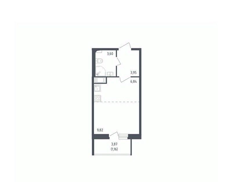 квартира г Колпино пр-кт Ленина 60 Шушары фото 1