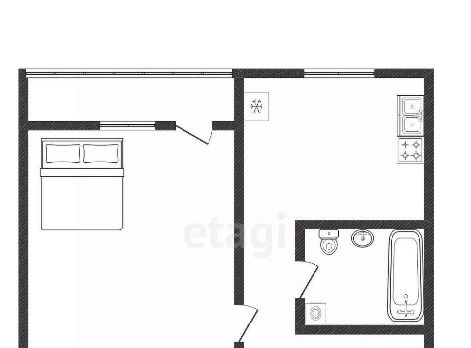 квартира г Казань метро Горки р-н Советский ул Хайдара Бигичева 19 фото 8