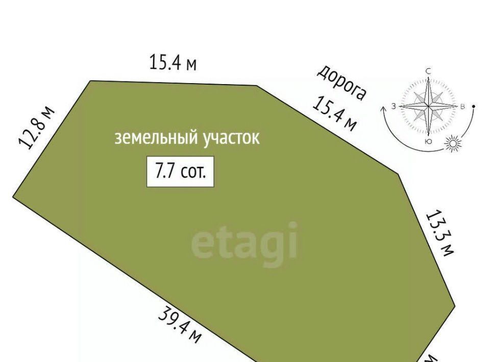 земля р-н Симферопольский с Украинка ул Степная Перовское с/пос фото 1