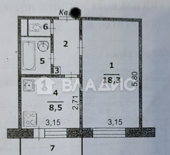 квартира г Белгород Восточный ул Губкина 24к/3 фото 18