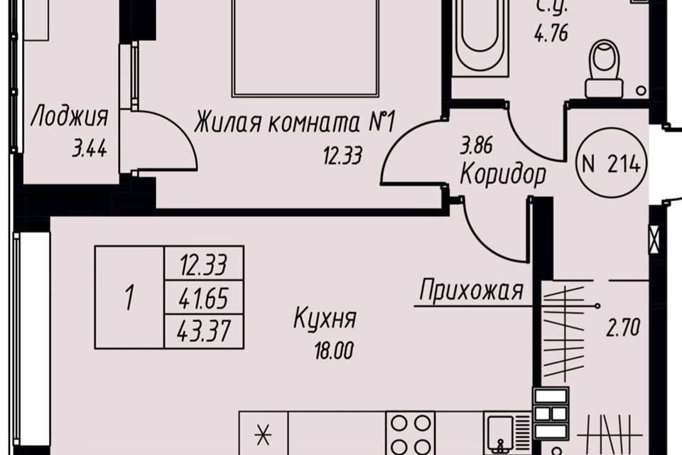 квартира г Екатеринбург р-н Железнодорожный ул Азина 22/2 Екатеринбург городской округ фото 1