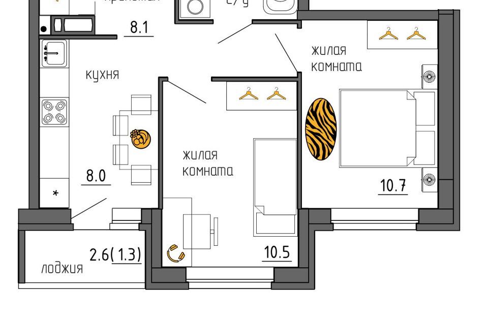 квартира г Пермь р-н Свердловский ул Ижевская 38 городской округ Пермь фото 1