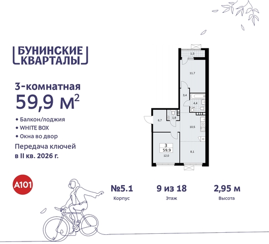 п Сосенское пр-кт Куприна 2 ЖК Бунинские Кварталы Сосенское, Ольховая, Бунинская аллея фото