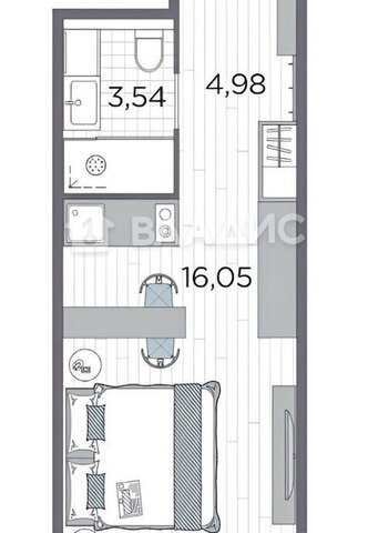 квартира г Санкт-Петербург метро Автово дор На Турухтанные острова 5к/1 апарт-отель Kirovsky Avenir округ Автово фото