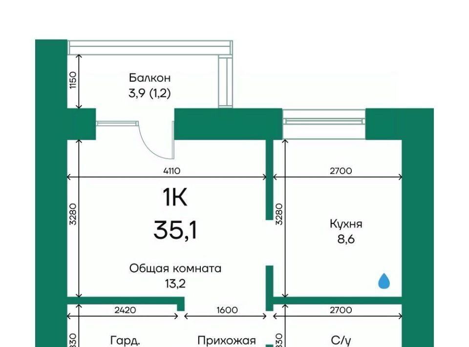 квартира г Барнаул р-н Индустриальный ул Просторная 390к/1 фото 1