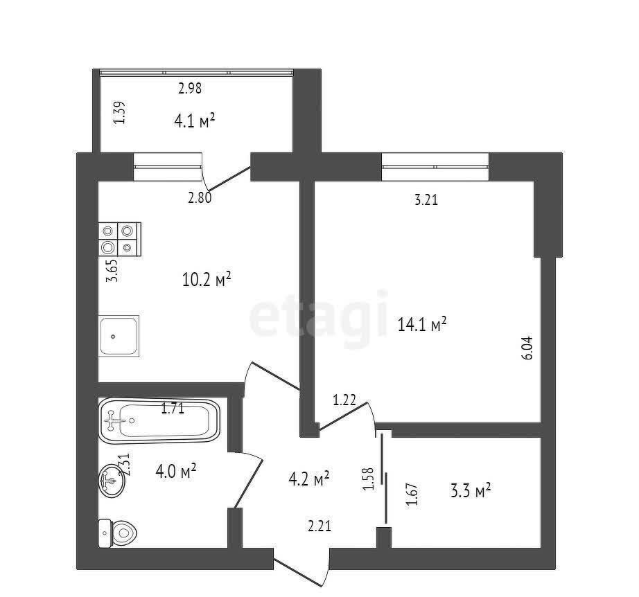 квартира г Дмитров ул Сиреневая 6 Дмитровский г. о. фото 22