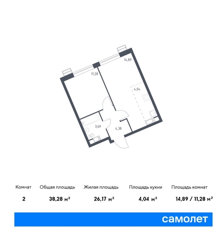 квартира п Мосрентген ЖК «Квартал Румянцево» метро Саларьево Коммунарка, к 1 фото