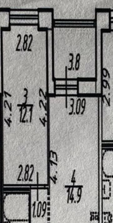 квартира г Санкт-Петербург метро Купчино пр-кт Космонавтов 102к/1 ЖК «BauHaus» округ Гагаринское фото 22