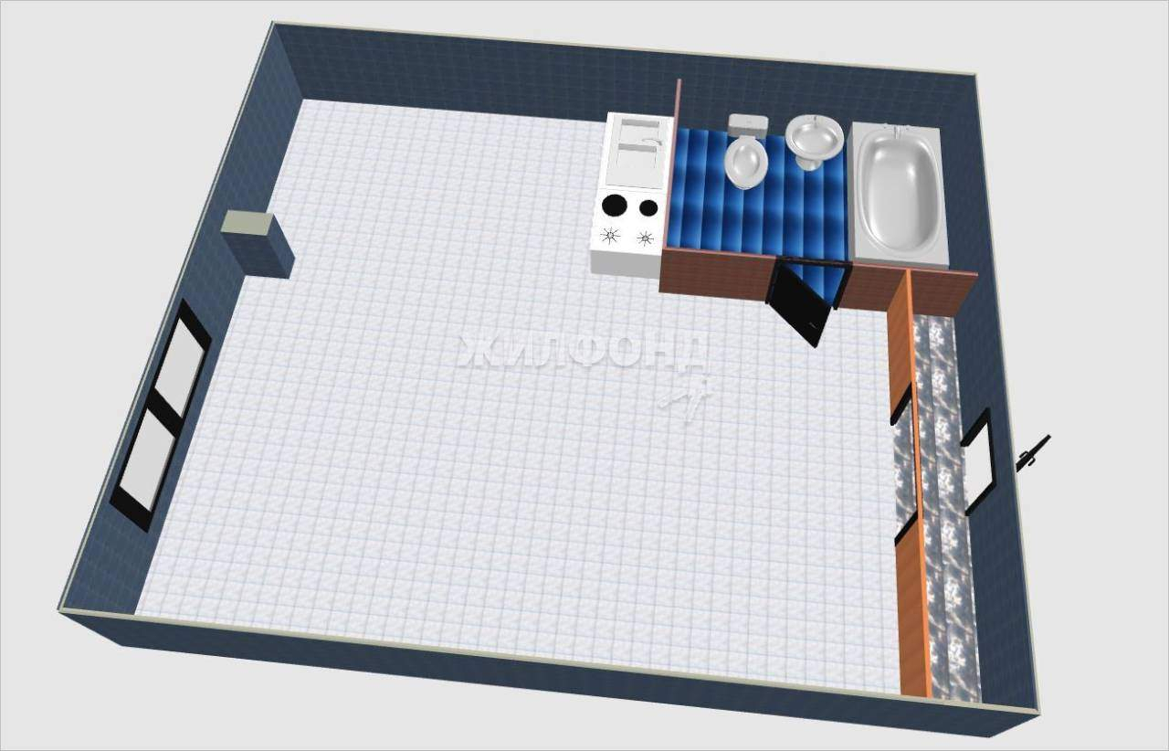 квартира г Омск ул Мельничная 87к/3 Кировский АО фото 4