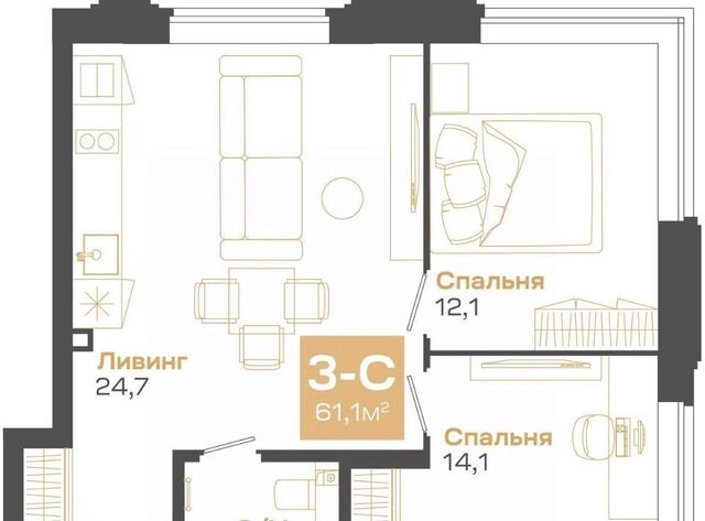 р-н Советский Студенческая Академгородок ул Мусы Джалиля 17 ЖК «Пульсар» фото